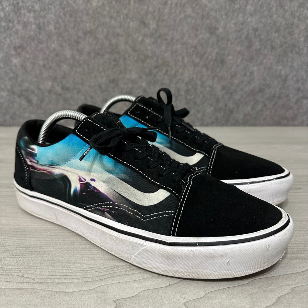 Vans Old Skool ComfyCush Mens 10.5 Black Formula 66 Graphic Suede Shoes